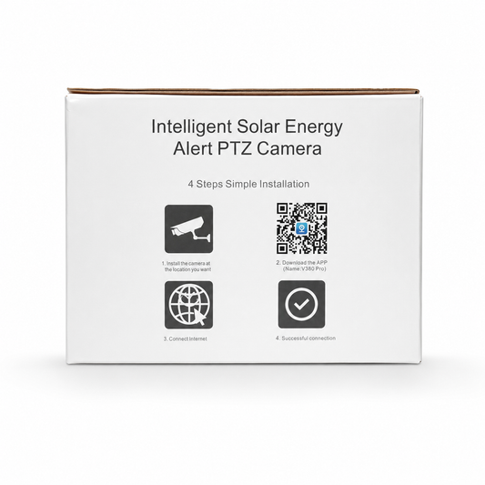 Cameră de Supraveghere Solară WiFi PTZ – Intelligent Solar Energy Alert Camera