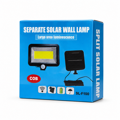 Lampă Solară de Perete cu Senzor de Mișcare și Panou Separat