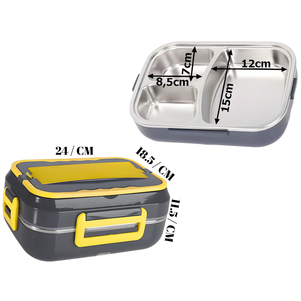 Caserolă Electrică pentru Mâncare 1.5L – Lunch Box cu Încălzire