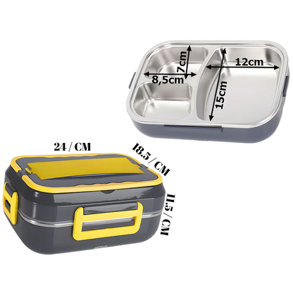 Caserolă Electrică pentru Mâncare 1.5L – Lunch Box cu Încălzire